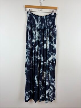 Natural Life Make a Move Wide Leg Palazzo Pant Midnight Tie Dye